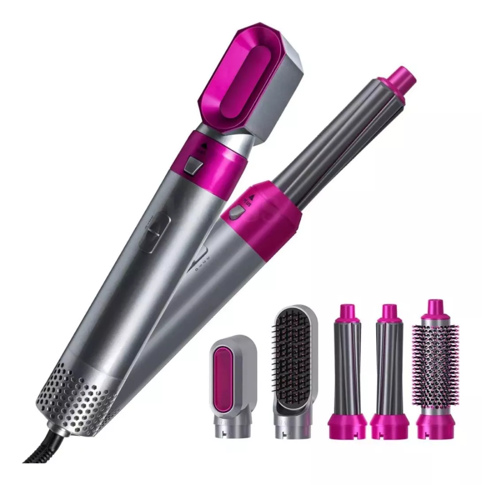 HairFlex 5® cepillo de pelo 5 cabezales gris