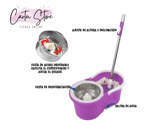 MOPA TRAPEADOR GIRATORIO 360° GiraMop®