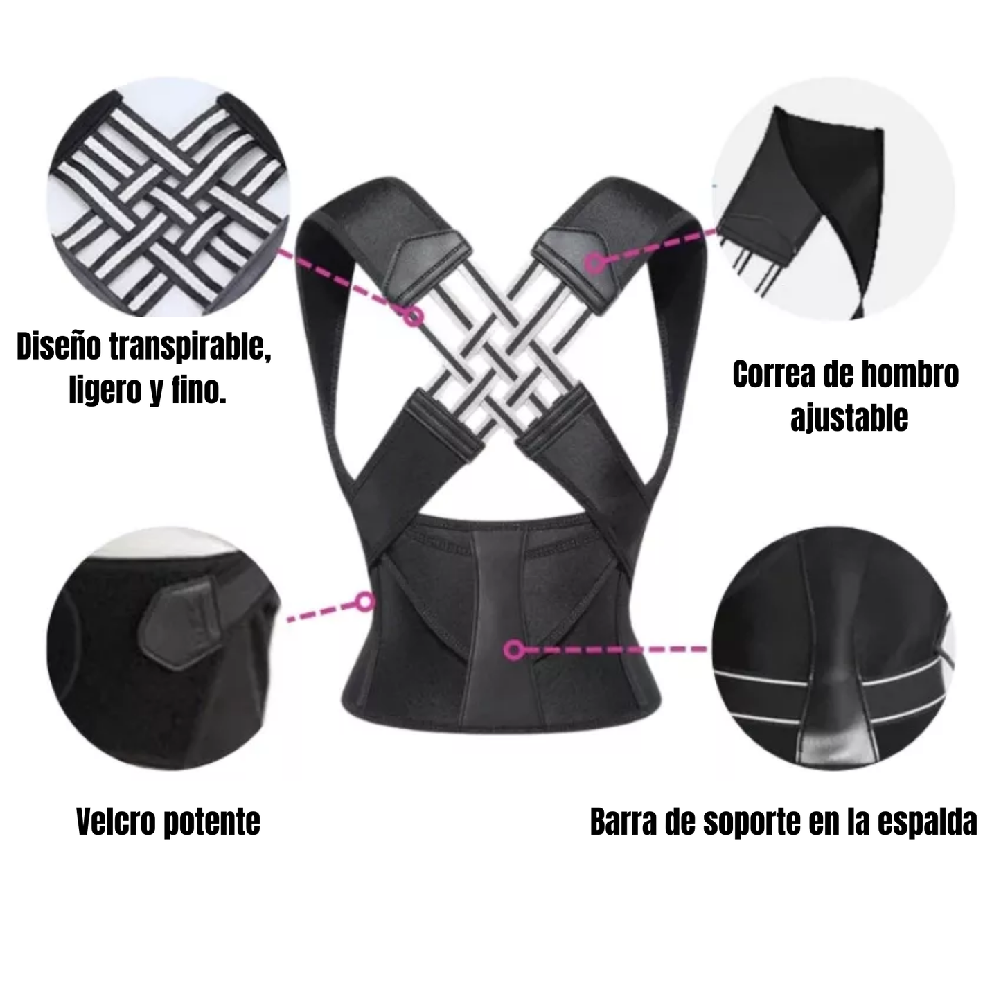 StandTall®, Chaleco Corrector De Postura Cruzado