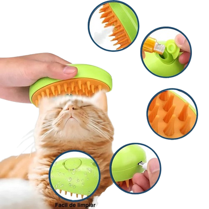 Cepillo Vapor Multifuncional De Mascota, VaporiPet®