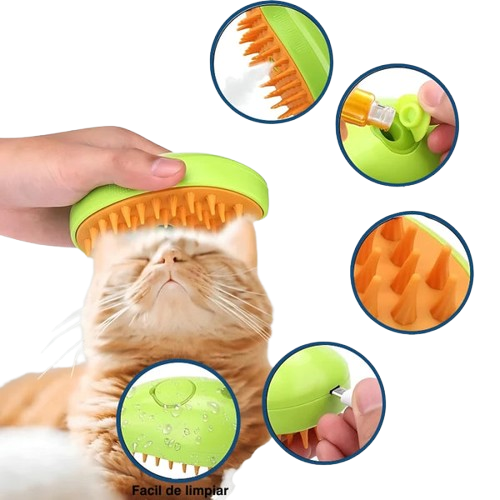 Cepillo Vapor Multifuncional De Mascota, VaporiPet®