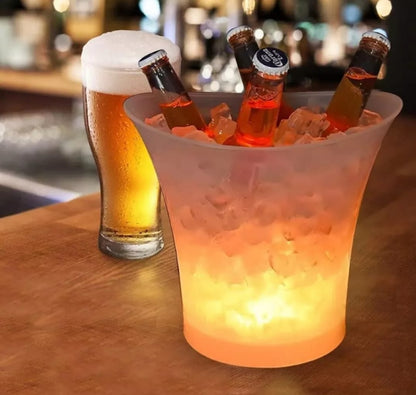 CleanMaster®, Cubeta Hielera Con Luz Led Y Parlante