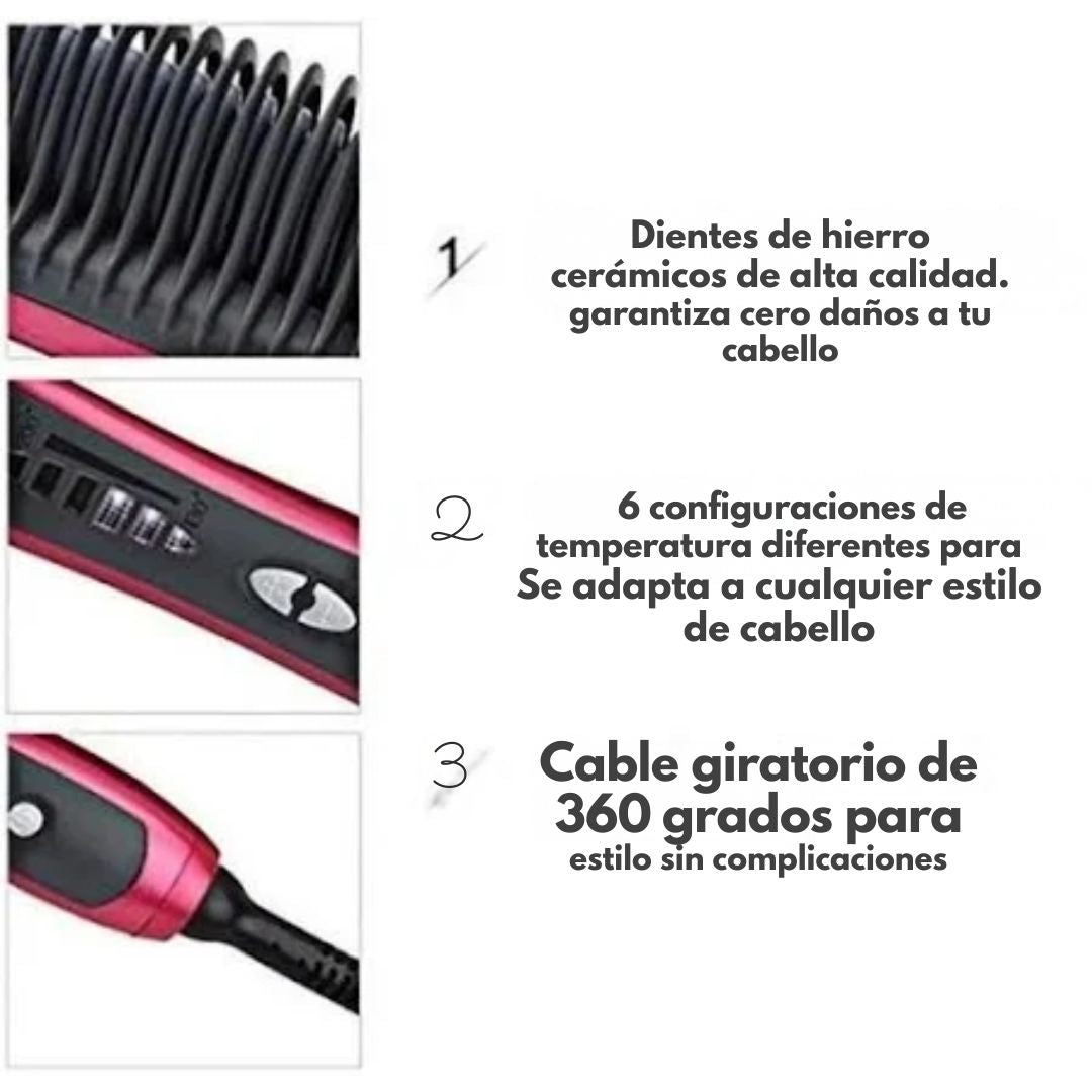 ThermoLiss®, Cepillo Alisador Con Temperatura Regular